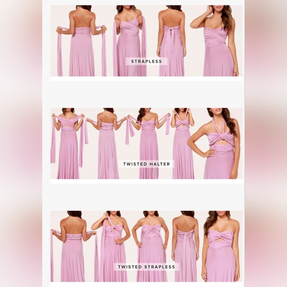 Tricks of the Trade Rusty Rose Convertible Maxi Dress - Picture 7 of 7